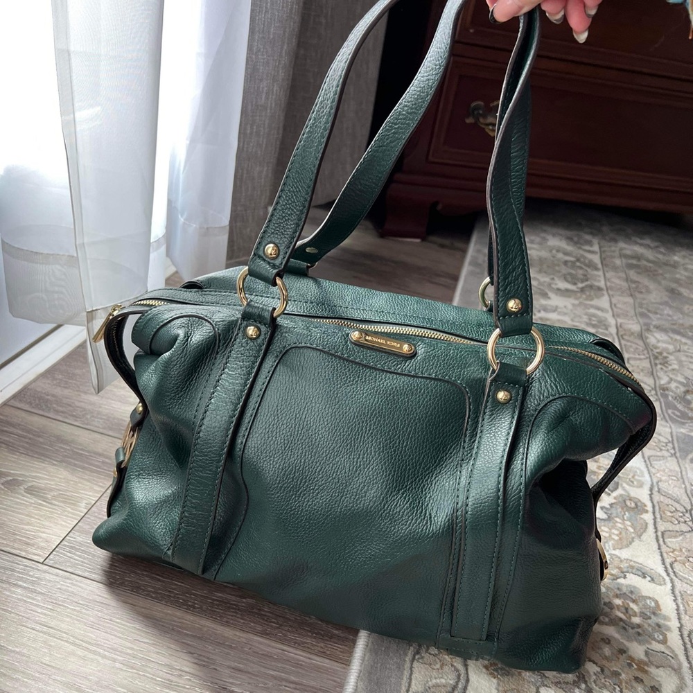 Sage Green Michael Kors Duffel style purse